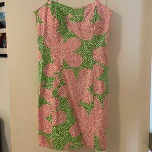 Lilly Pulitzer Pink & Green spaghetti strap dress